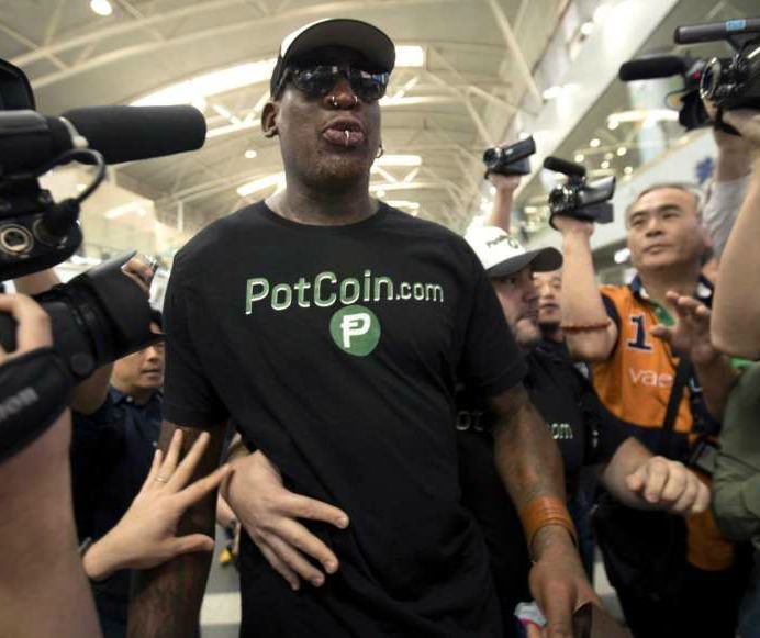 PotCoin sponsors Dennis Rodman trip to U.S.-North Korea summit, The Dennis Rodman effect: PotCoin gets a boost from US-North Korea summit