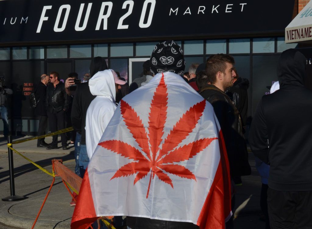 canada legalization cannabis industry, Photos from Canada&#8217;s historic first day of recreational cannabis legalization