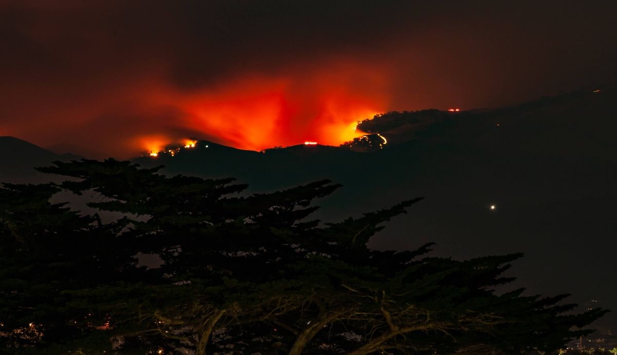 Image of a California wildfire
