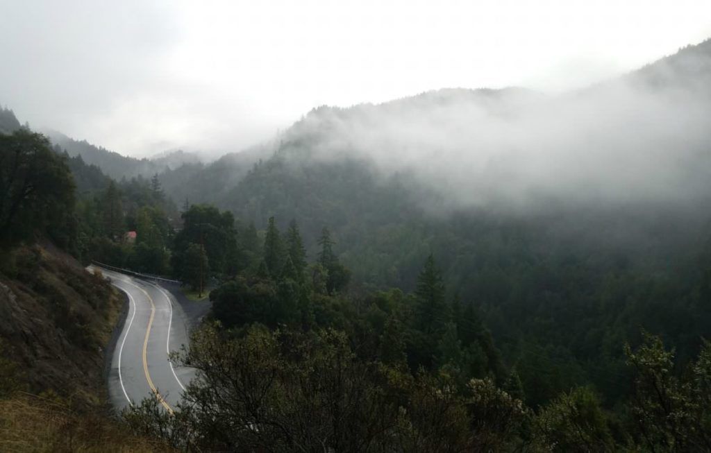 Mendocino County, California hills