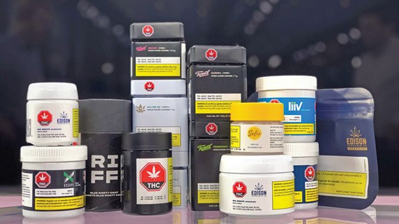 Image of Canadian cannabis packaging