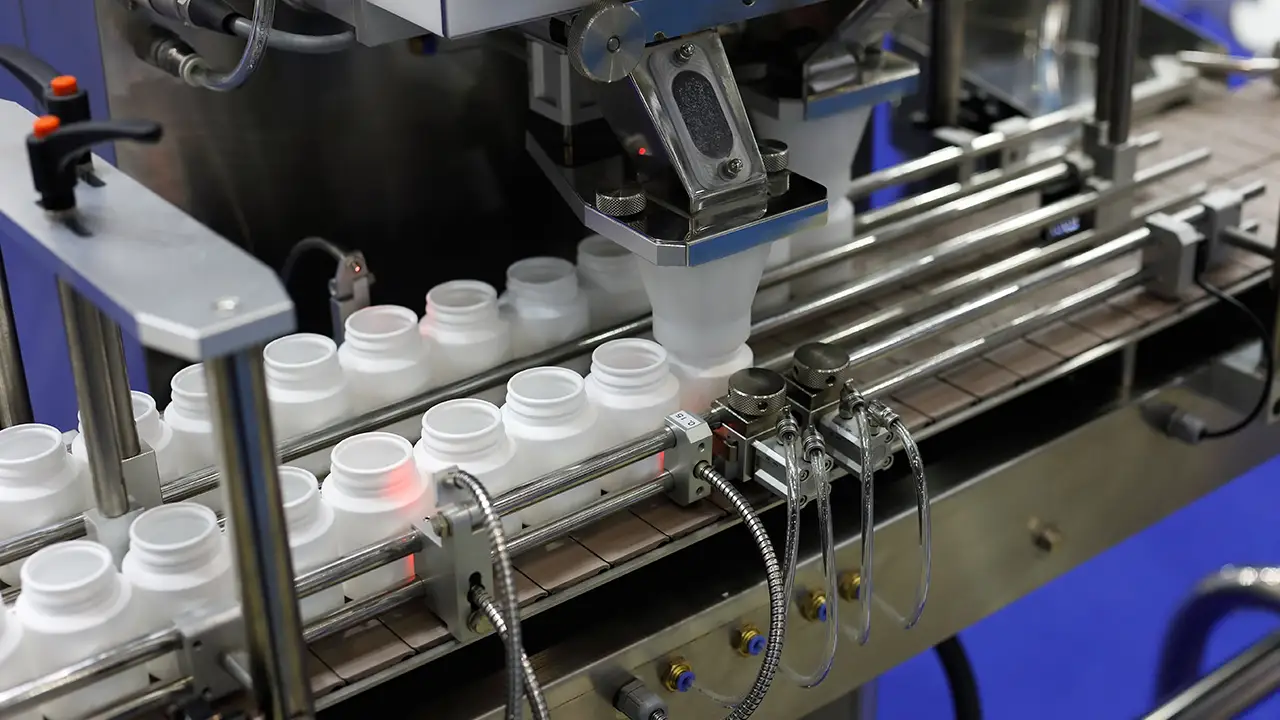 Image of a packaging assembly line
