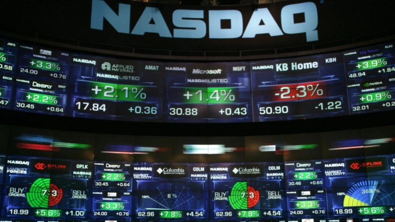 Image of the Nasdaq exchange