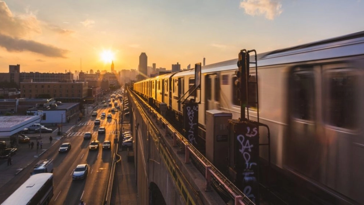 Image of New York City subway train