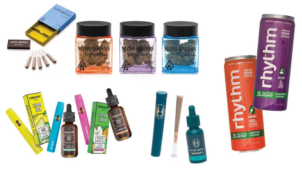 Image of several marijuana packaging examples