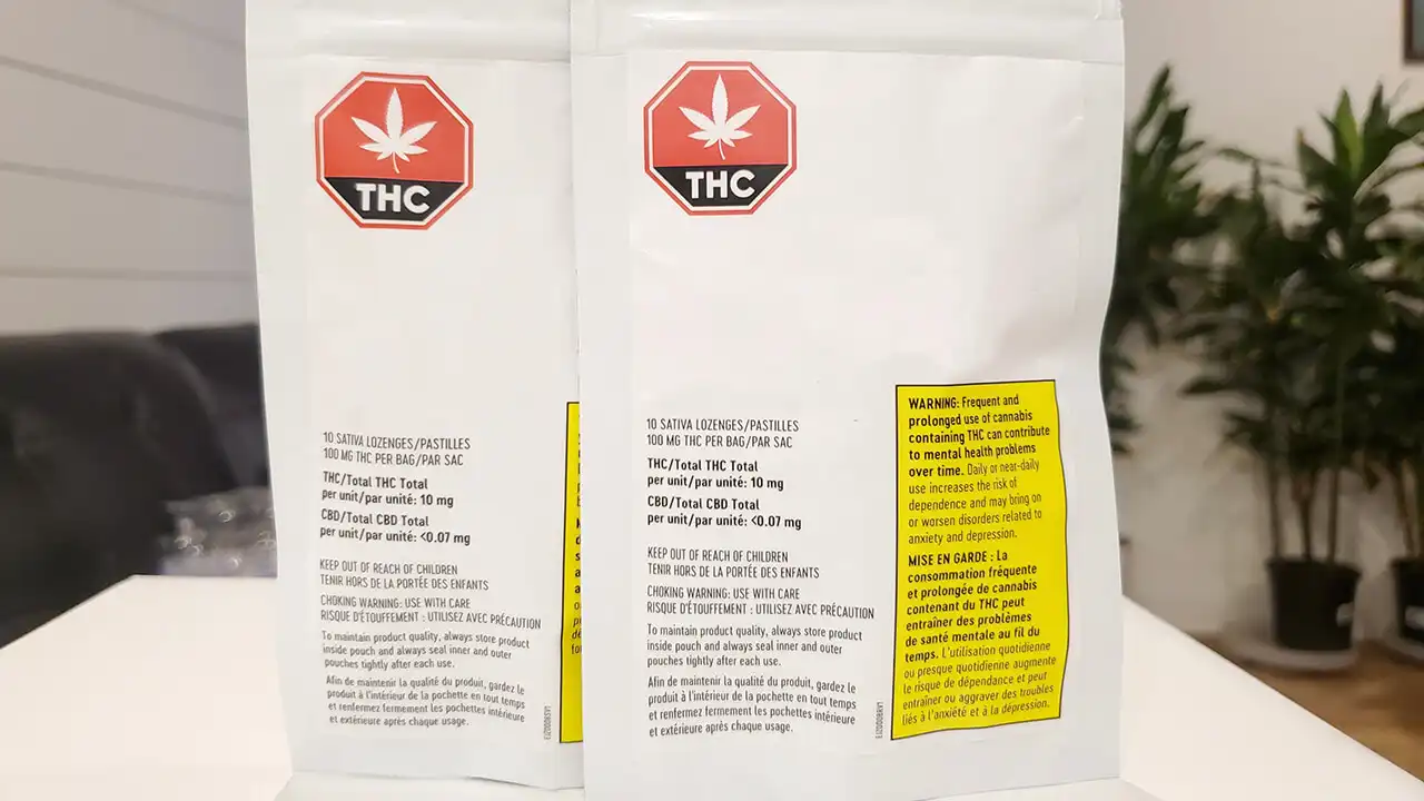 Image of a package of Canadian cannabis edibles