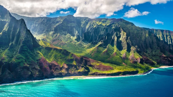 Image of the Napali Coast on Kauai, Hawaii