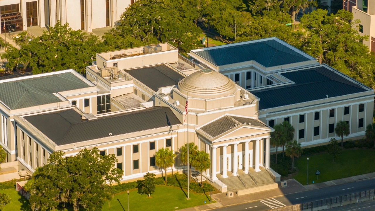 Aerial image of Florida Supreme Court building