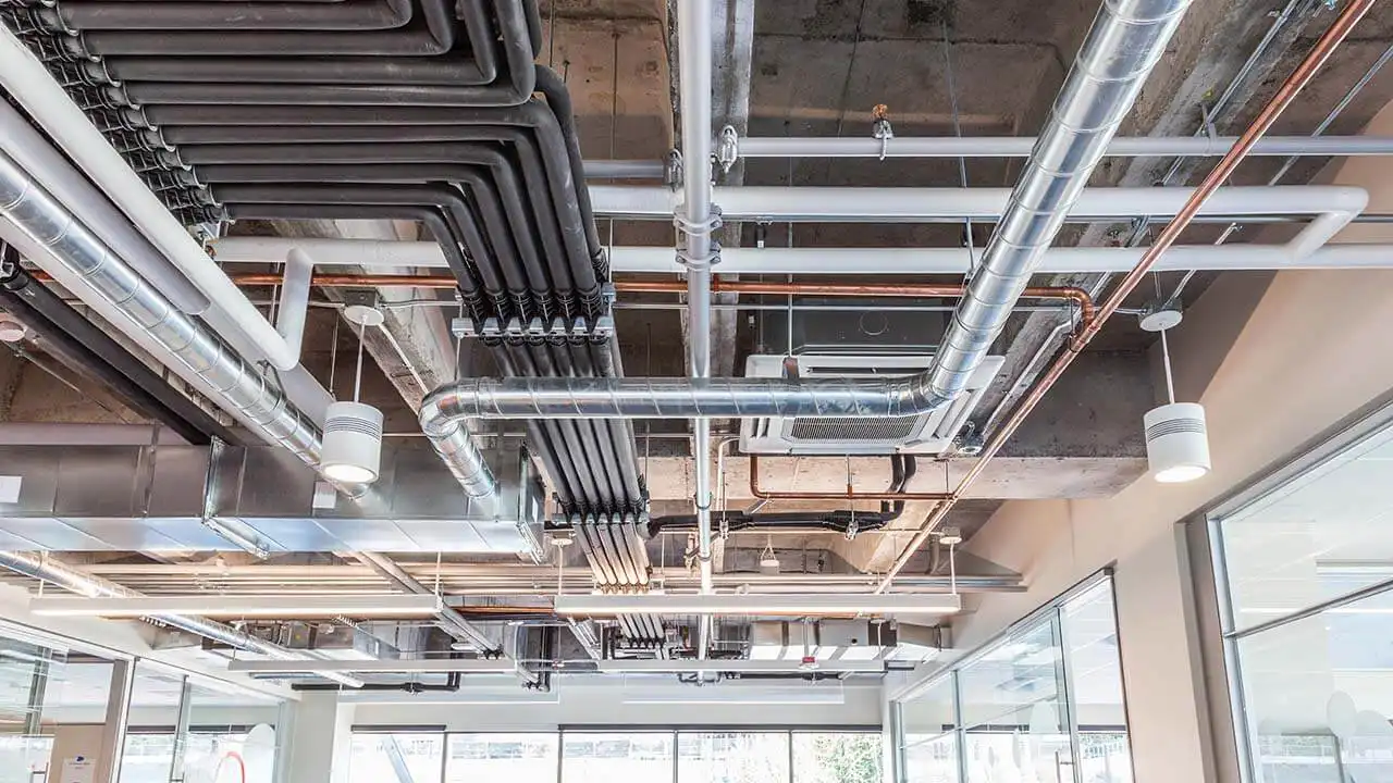 Image of HVAC system on ceiling