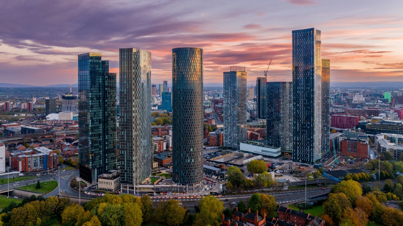 Image of the Manchester, England, skyline