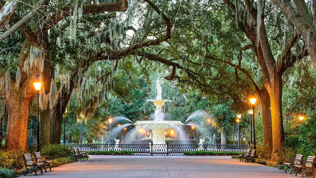 Image of Forsyth Park in Savannah, Georgia