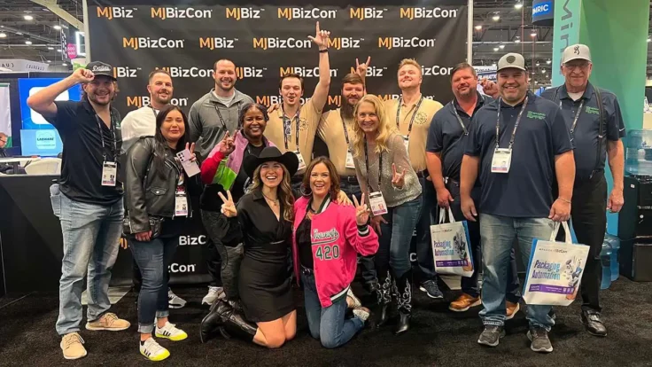 Image of attendees at the Texas State Takeover during MJBizCon 2023