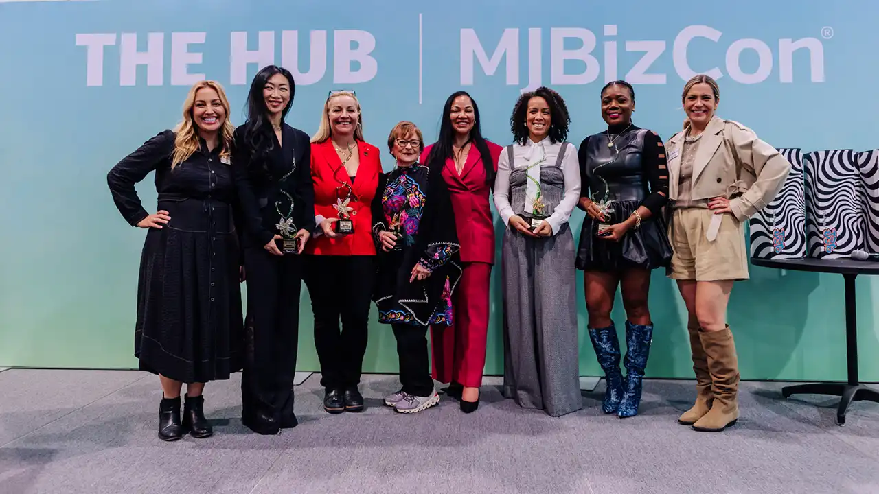 Image of cannabis industry women leaders honored by MJBiz at MJBizCon